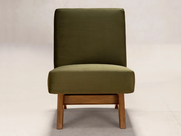 UPHOLSTERED ARMLESS CHAIR - Fabric easy chair by Phantom Hands - view 3